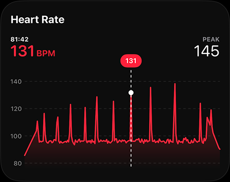 iOS Heart Rate Chart 1